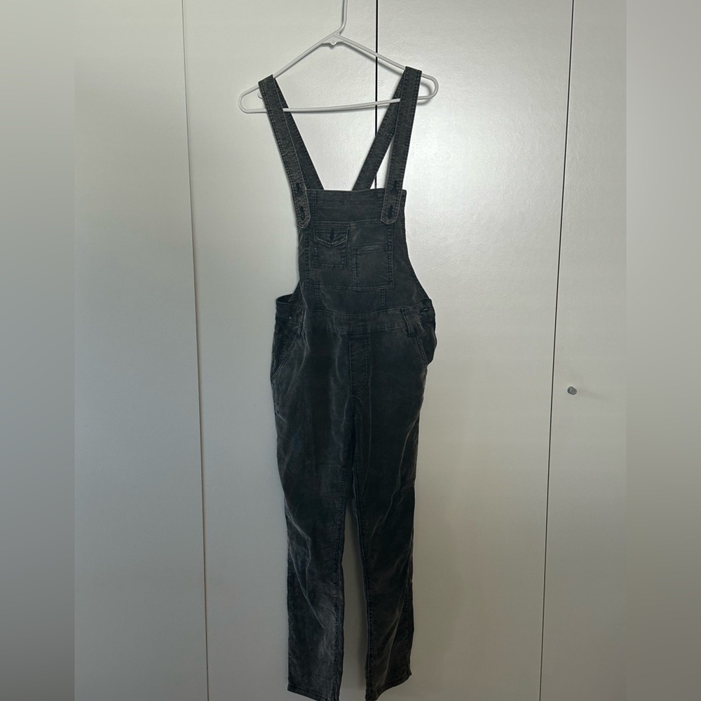 Free People Dark Grey Corduroy Overalls size 27